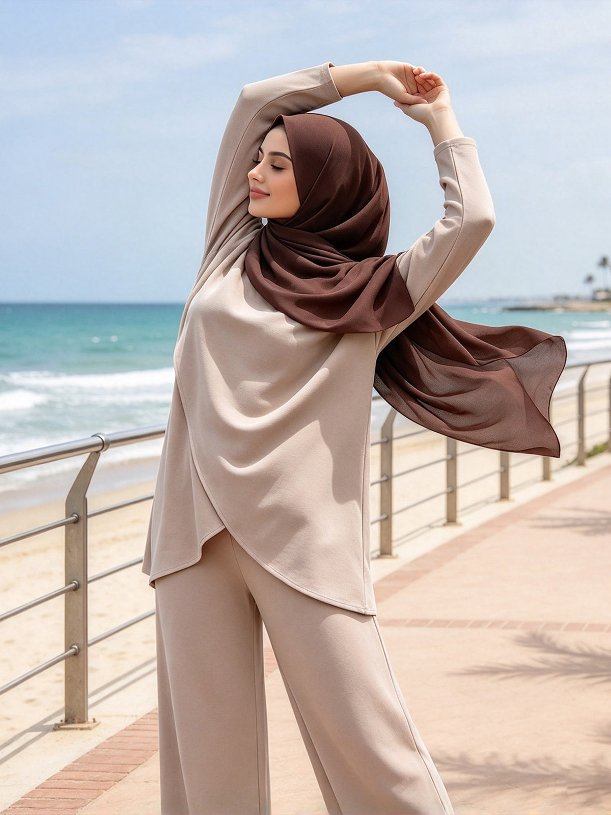 Zaynab Conservative Muslim Tracksuit Women Full Body Coverage Islamic  Sportswear ZCS040