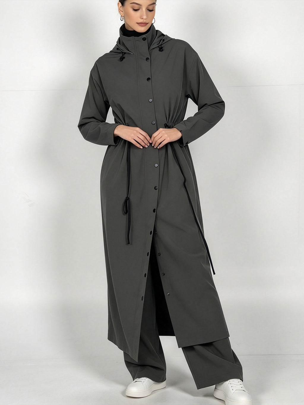 Zaynab Women Sports Abaya Full Coverage Modest Activewear Long Sleeve Muslim Workout Dress SportswearZCS041