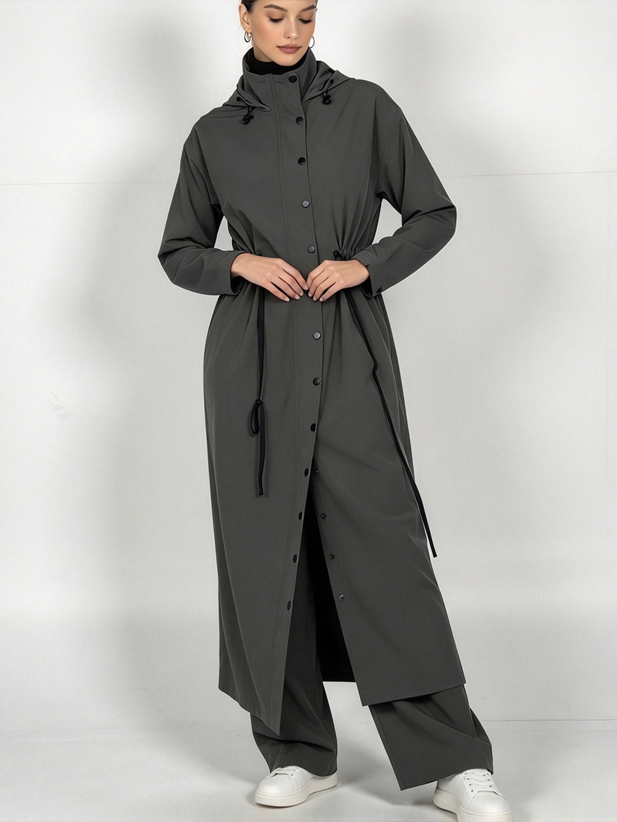 Zaynab Women Sports Abaya Full Coverage Modest Activewear Long Sleeve Muslim Workout Dress SportswearZCS041