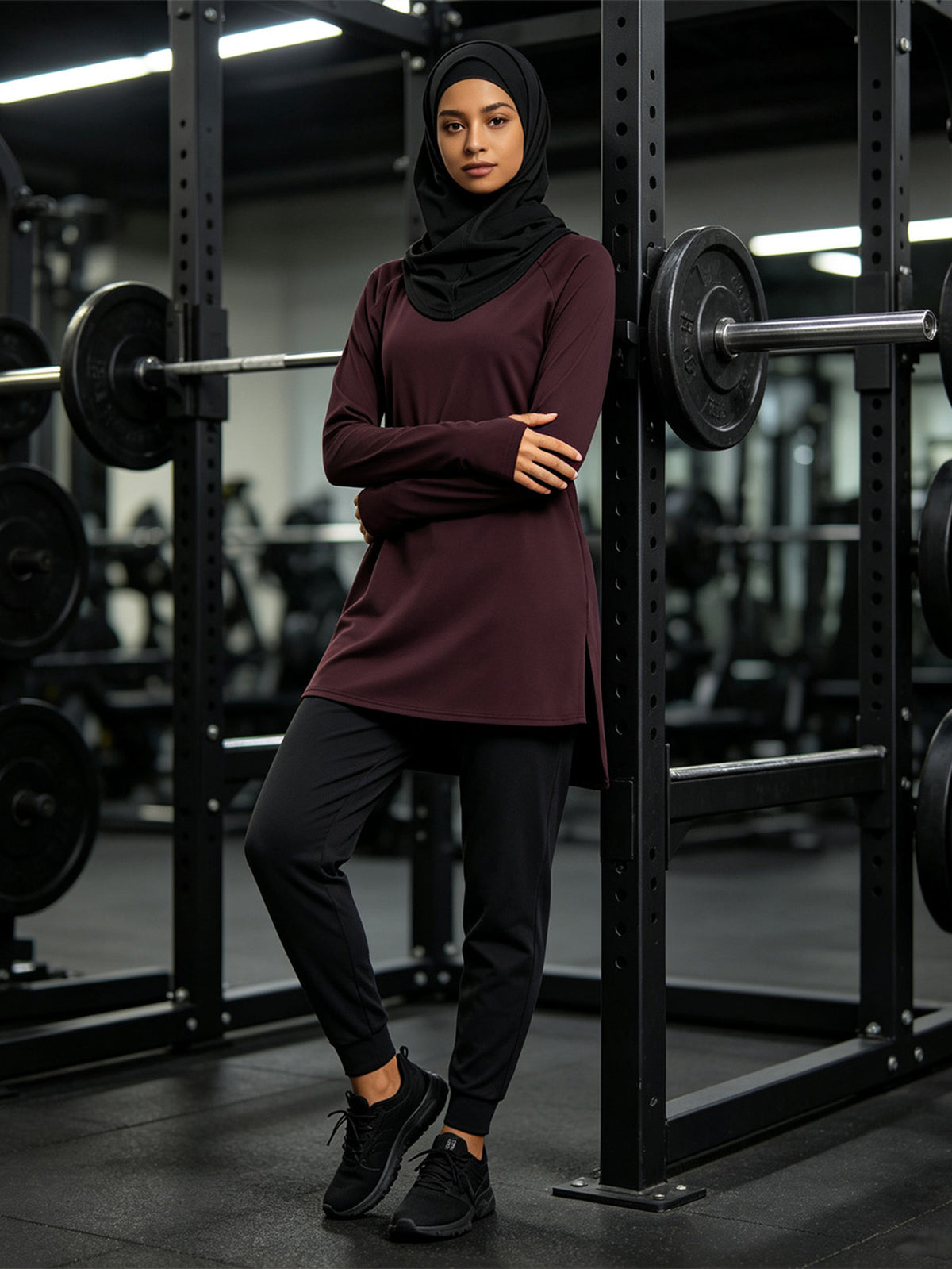 Zaynab  Tracksuit Non-transparent Full Coverage Ramadan Daily Casual Muslim Sportswear ZCS036