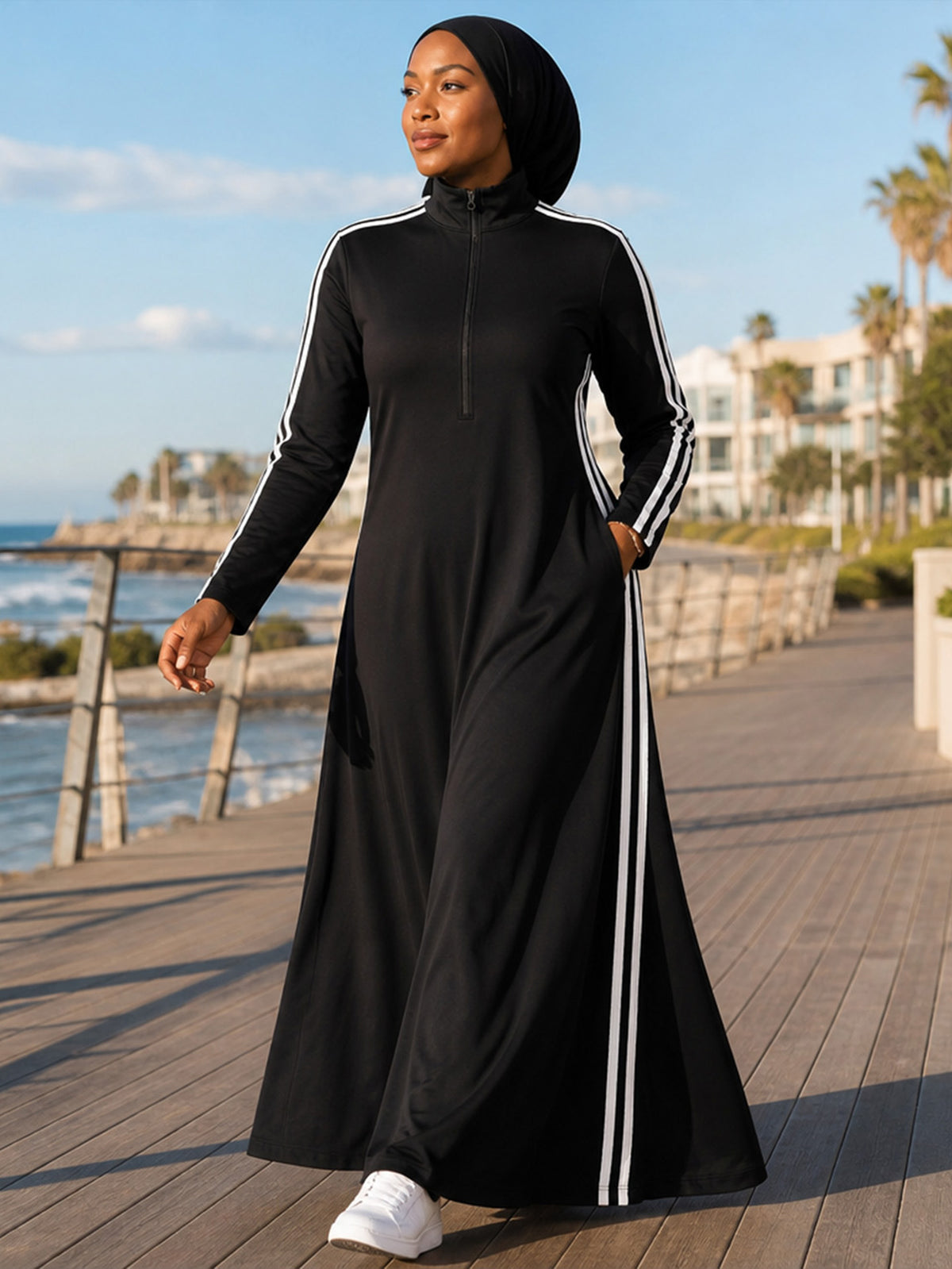 Zaynab  Muslimah Fitness Outfit  Anti-wrinkle Travel Exercise Muslim Sportswear ZCS031