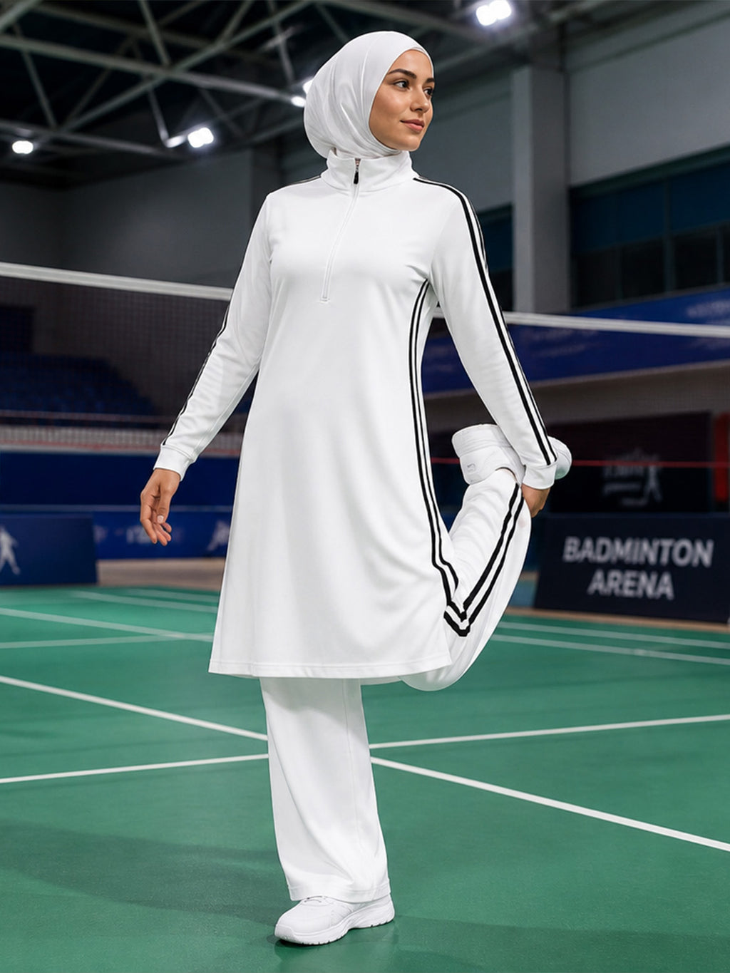 Zaynab  Sport Suit Unprinted Customizable Logo Bulk Stock Middle East Supply Muslim Sportswear ZCS032