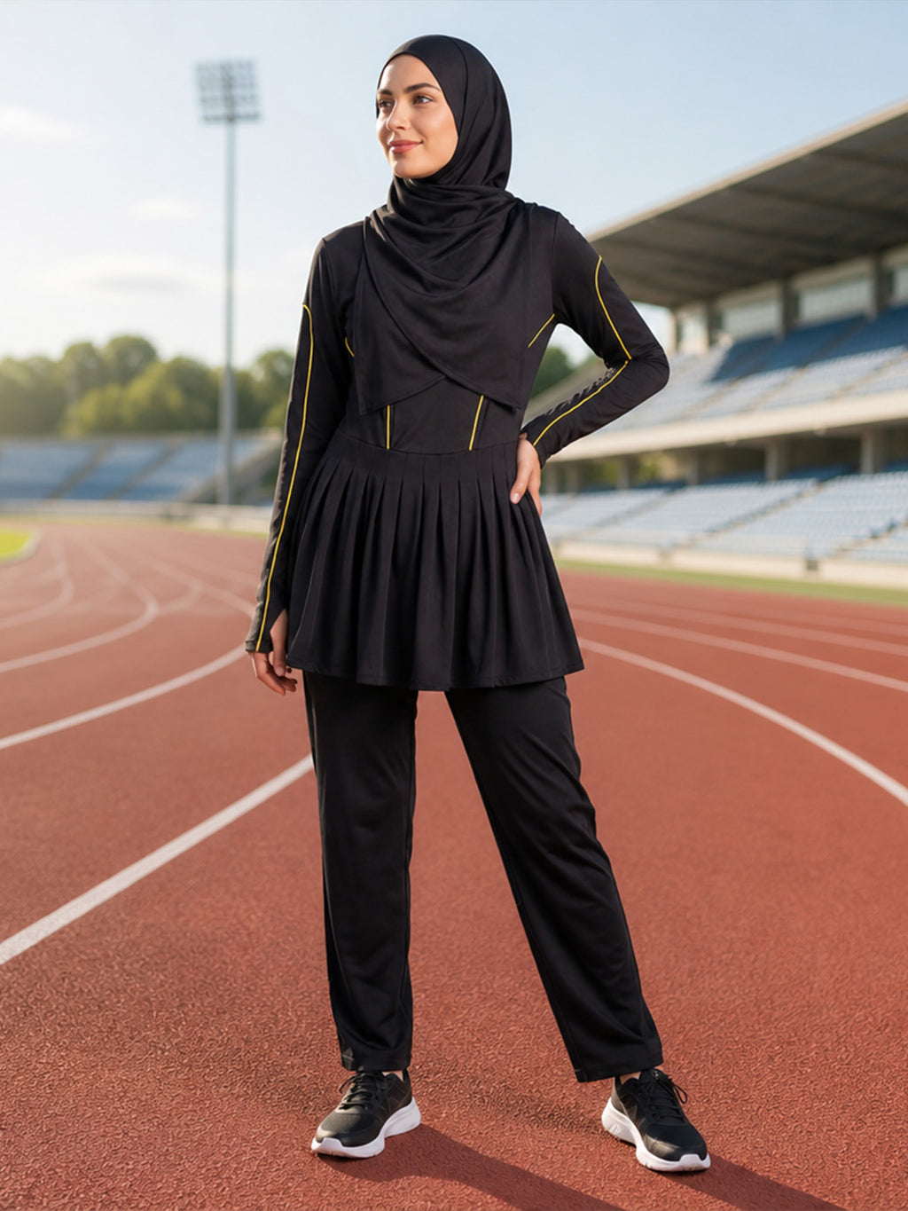 Zaynab  Islamic Athletic Suit Anti-static Soft Fabric Muslim Sportswear ZCB030