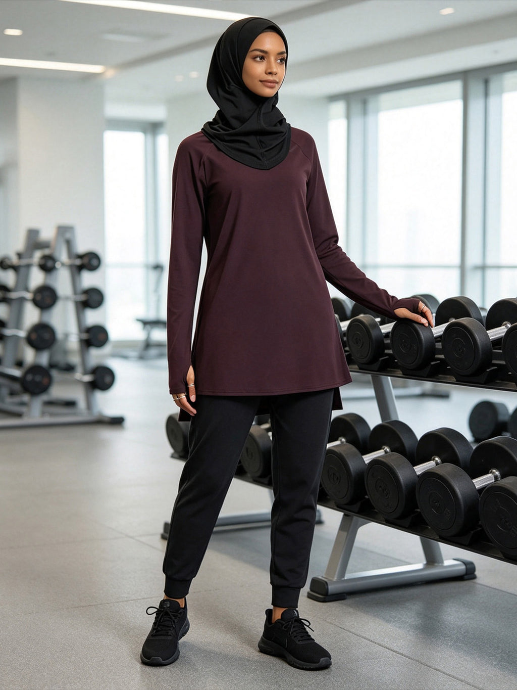 Zaynab  Tracksuit Non-transparent Full Coverage Ramadan Daily Casual Muslim Sportswear ZCS036