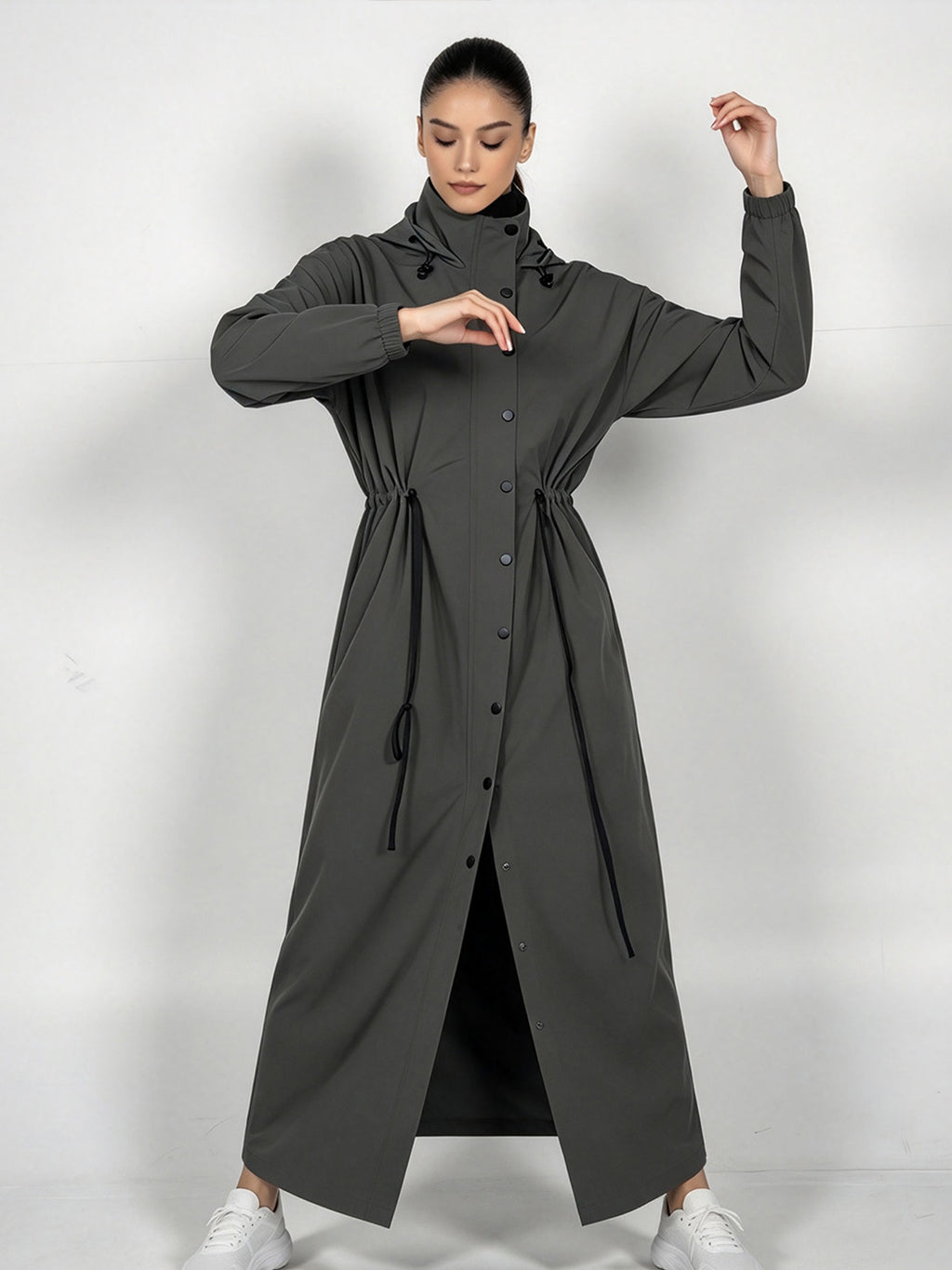 Zaynab Women Sports Abaya Full Coverage Modest Activewear Long Sleeve Muslim Workout Dress SportswearZCS041
