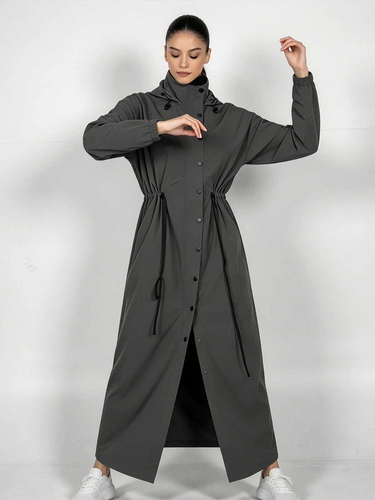 Zaynab Women Sports Abaya Full Coverage Modest Activewear Long Sleeve Muslim Workout Dress SportswearZCS041