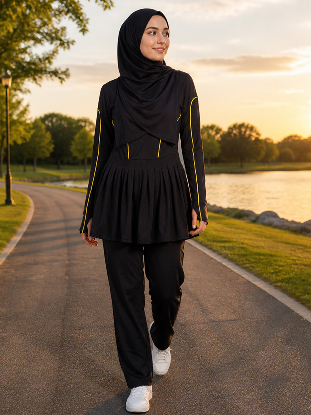 Zaynab  Islamic Athletic Suit Anti-static Soft Fabric Muslim Sportswear ZCB030