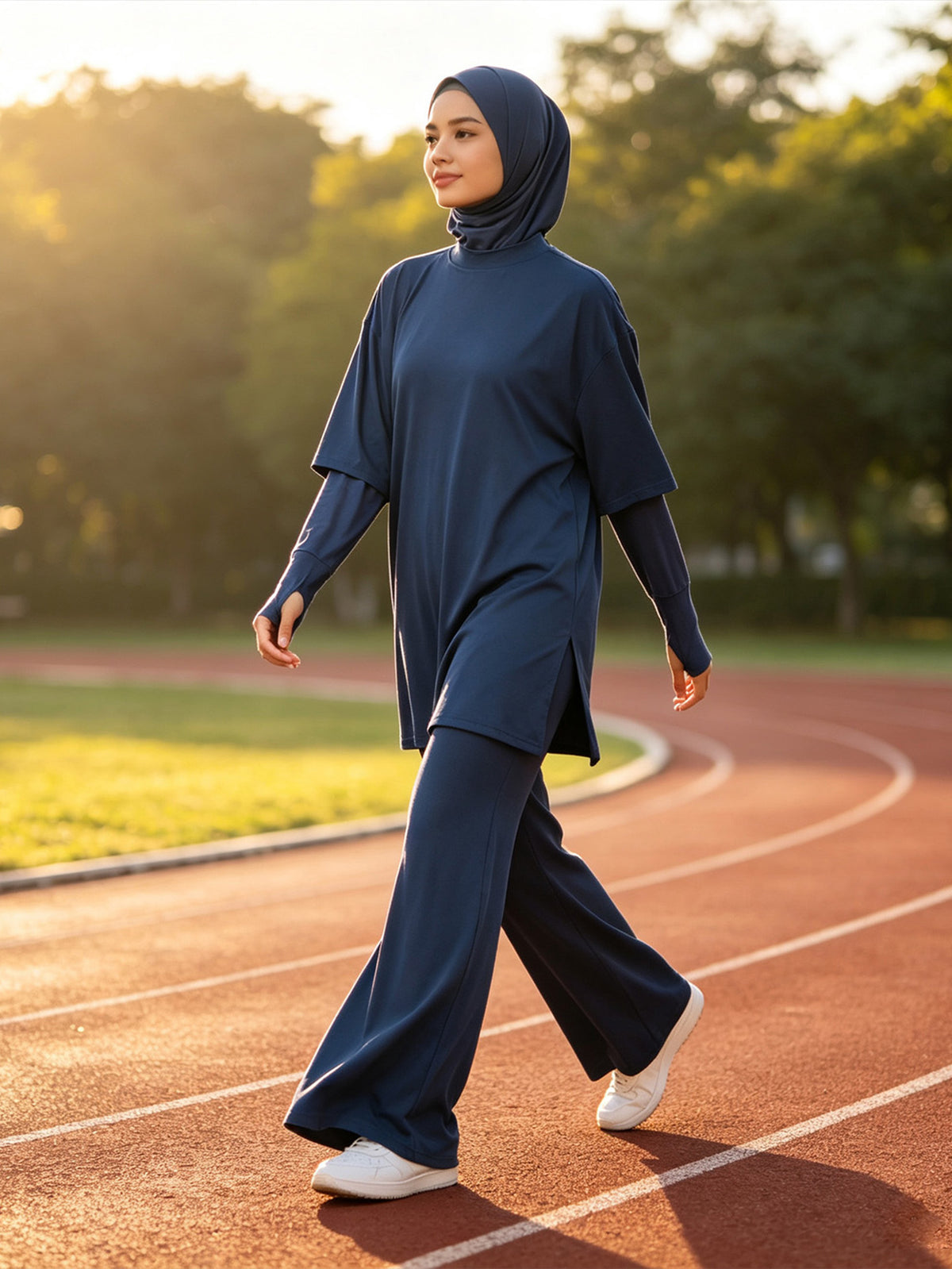 Zaynab  Style Modest Sport Set Water Repellent Spring Autumn Hiking Cycling Muslim Sportswear ZCS035