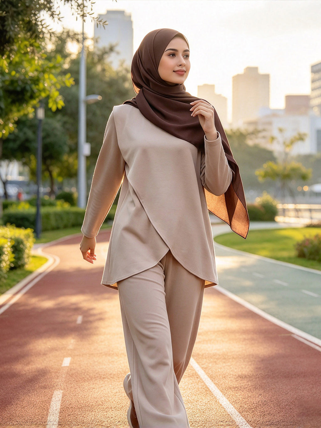 Zaynab Conservative Muslim Tracksuit Women Full Body Coverage Islamic  Sportswear ZCS040