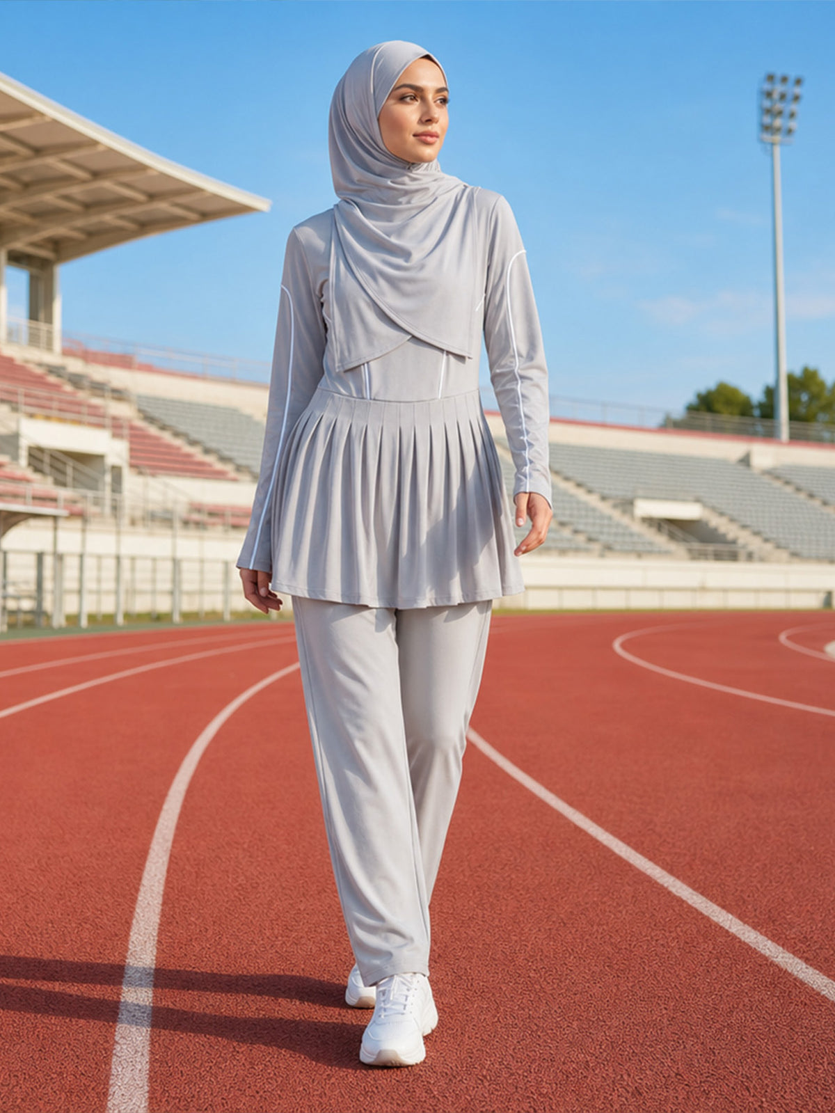 Zaynab  Islamic Athletic Suit Anti-static Soft Fabric Muslim Sportswear ZCB030