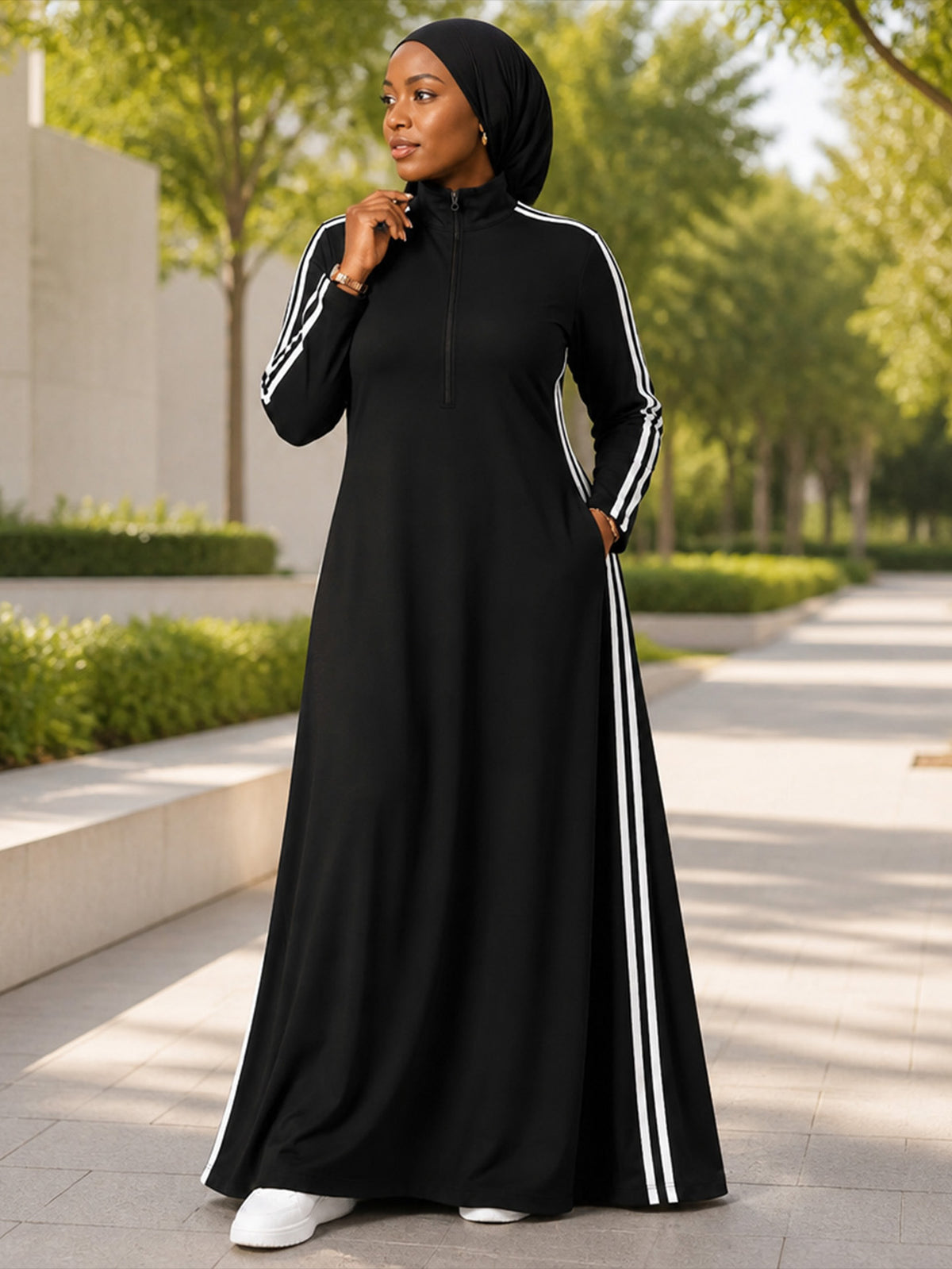 Zaynab  Muslimah Fitness Outfit  Anti-wrinkle Travel Exercise Muslim Sportswear ZCS031
