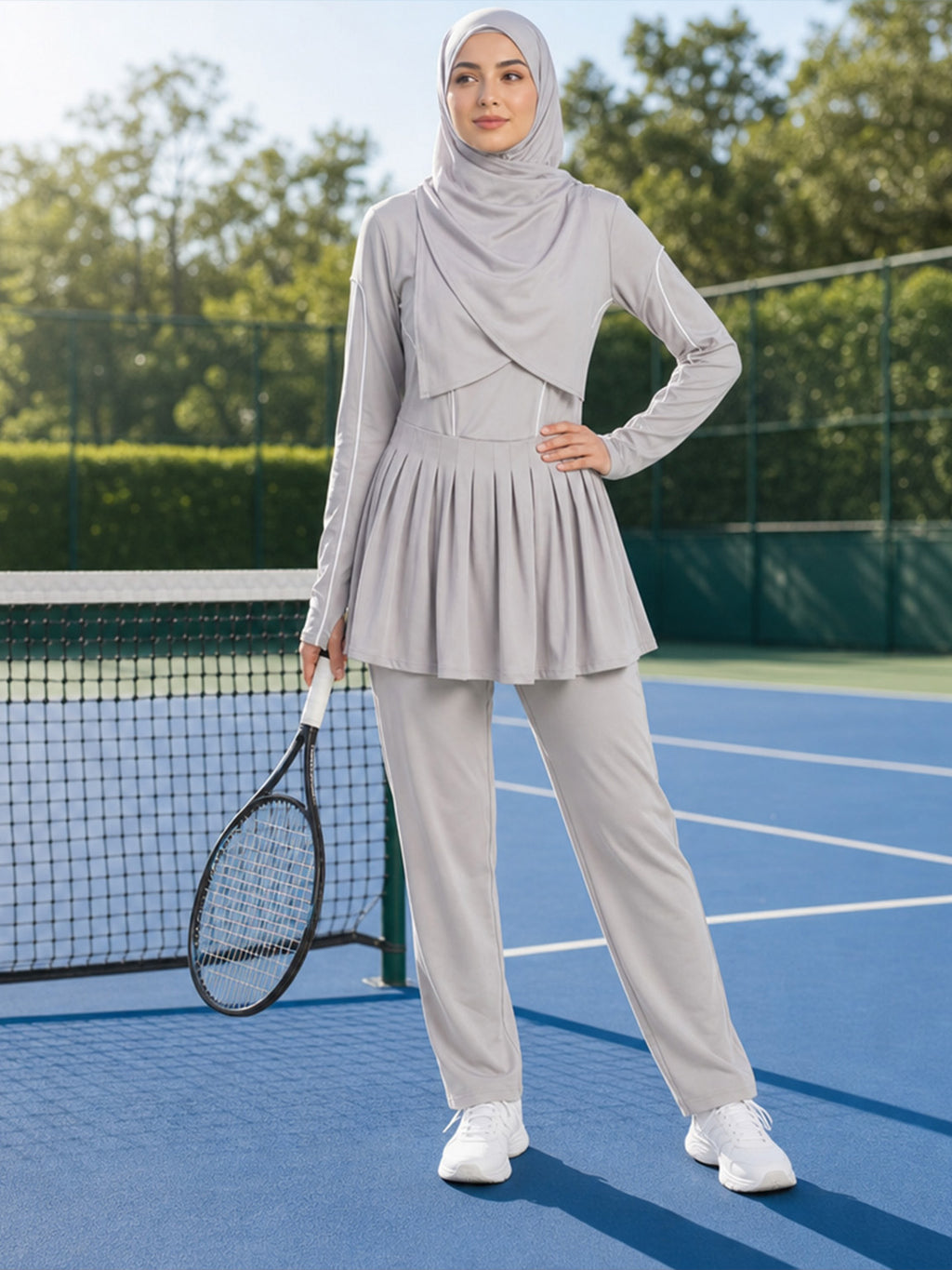 Zaynab  Islamic Athletic Suit Anti-static Soft Fabric Muslim Sportswear ZCB030