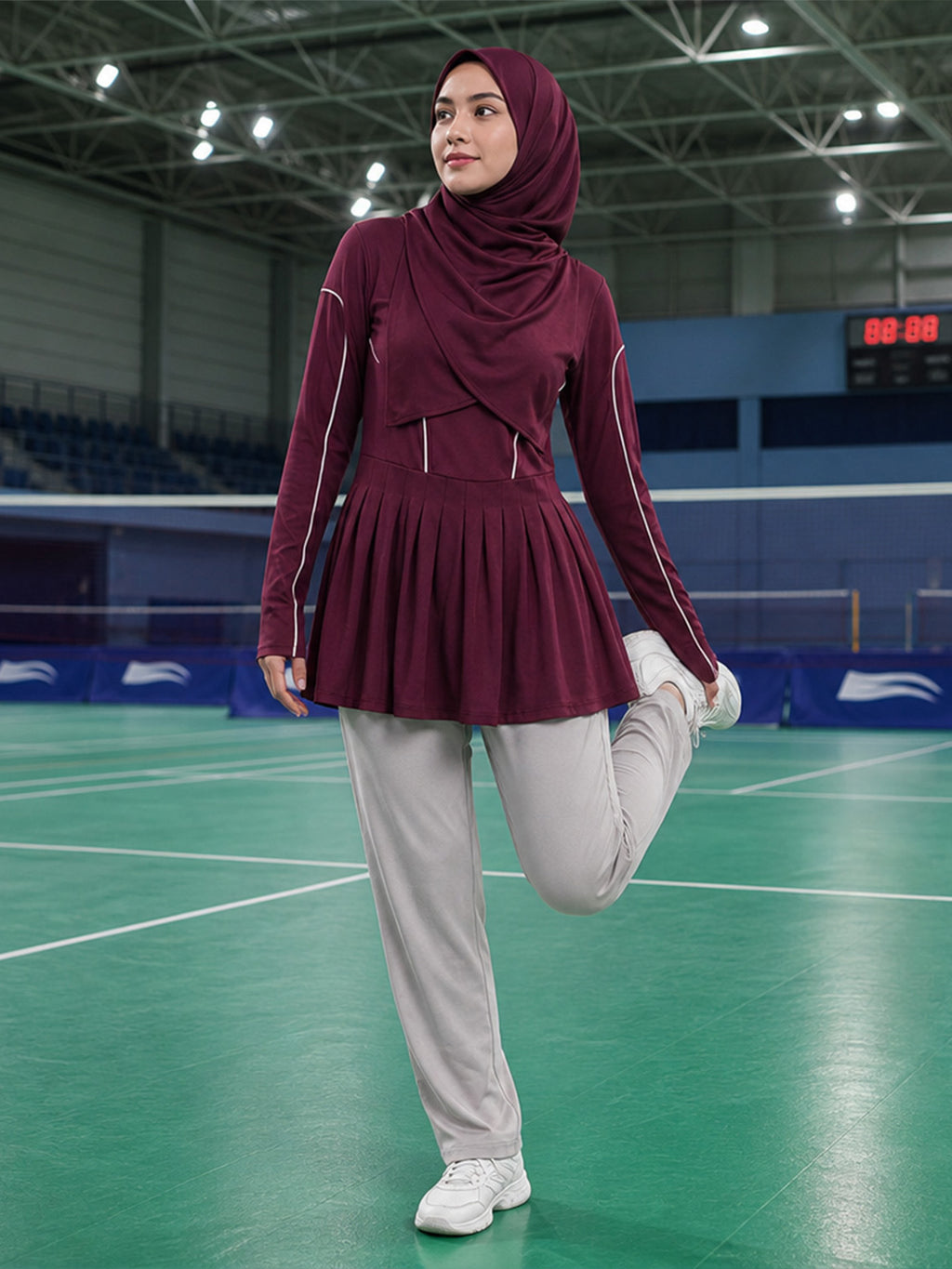 Zaynab  Islamic Athletic Suit Anti-static Soft Fabric Muslim Sportswear ZCB030