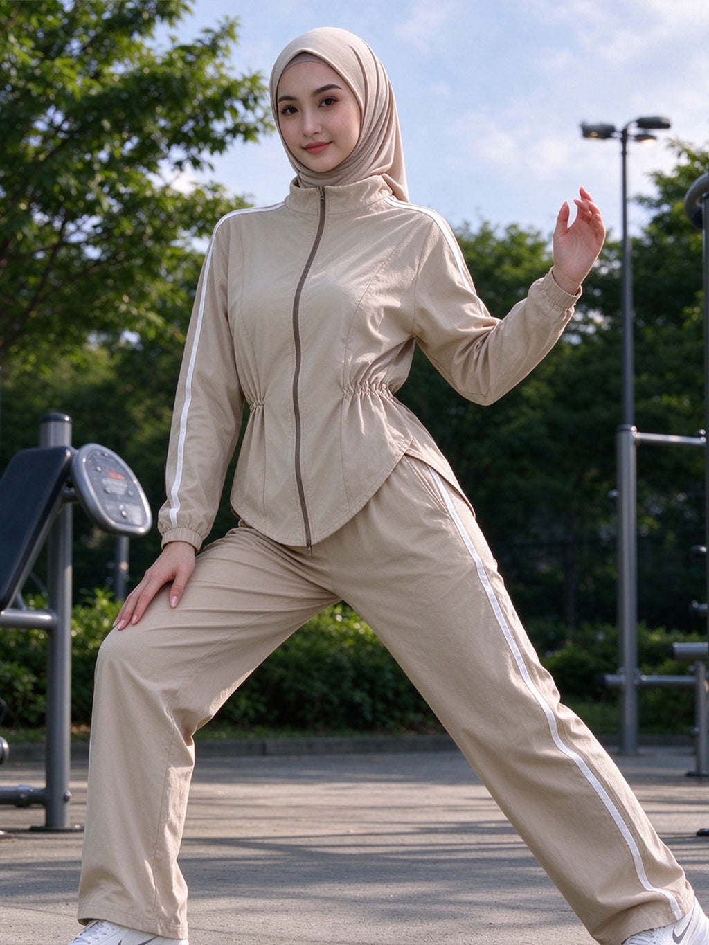 Zaynab Islamic Activewear Women Modest Full Cover Workout Clothes Breathable Sportswear ZCS039